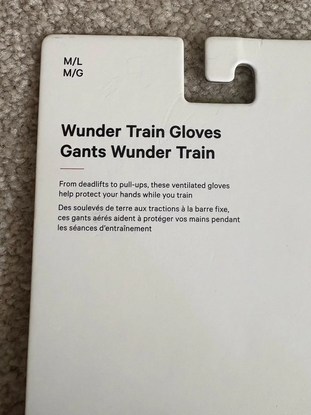 Lululemon Wunder Train Gloves M/L NWT